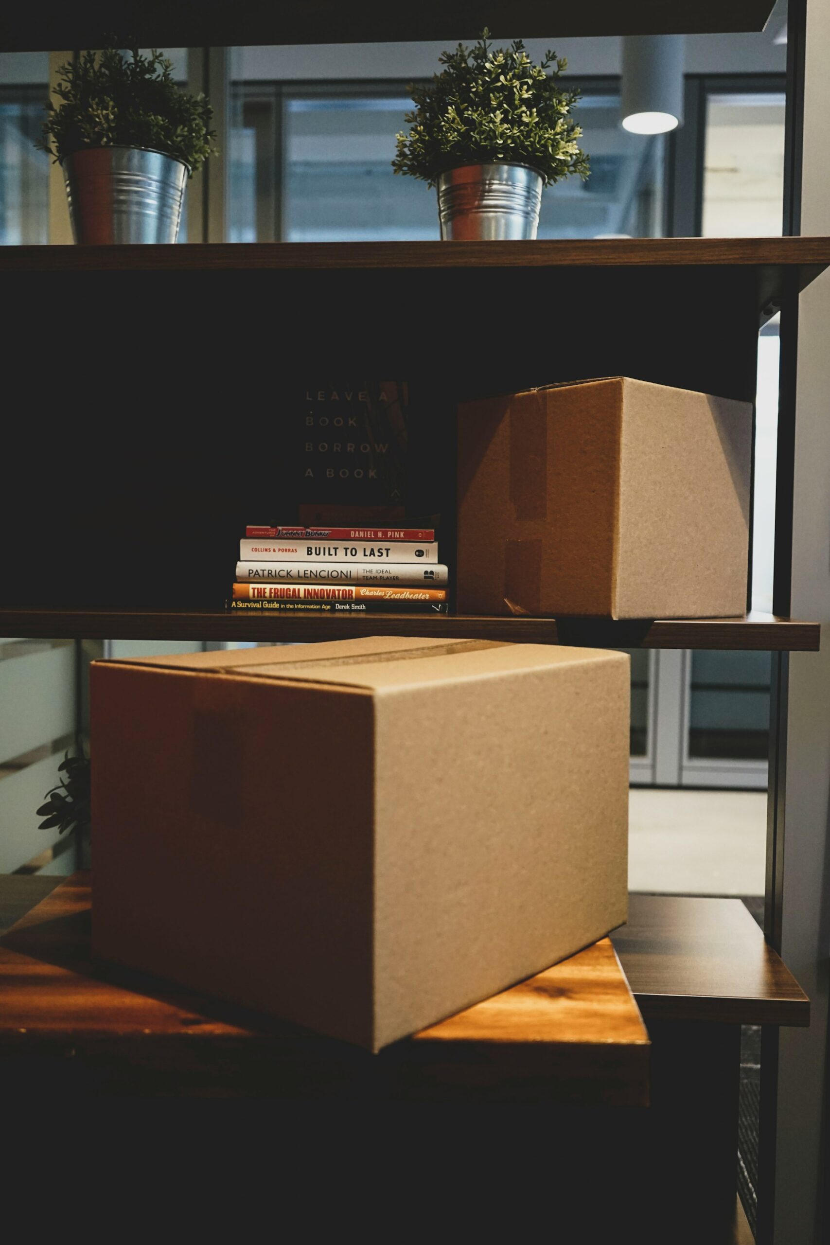 Packing-boxes-on-shelf